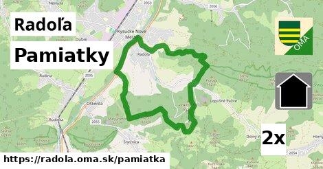 pamiatky v Radoľa