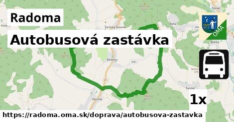 Autobusová zastávka, Radoma