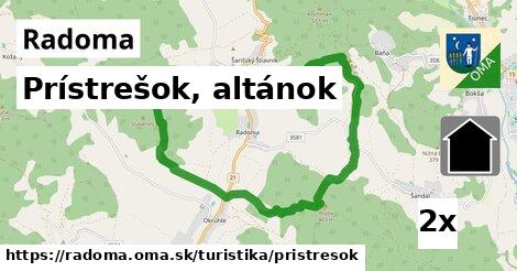 Prístrešok, altánok, Radoma