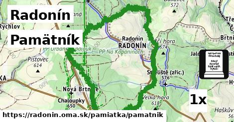 Pamätník, Radonín