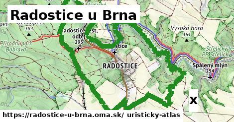 orientačná mapa v Radostice u Brna