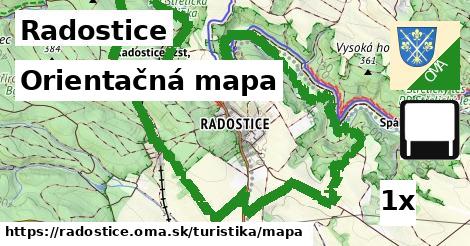 Orientačná mapa, Radostice