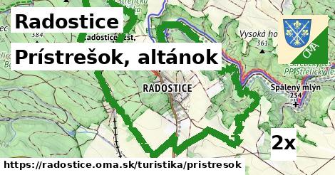 Prístrešok, altánok, Radostice