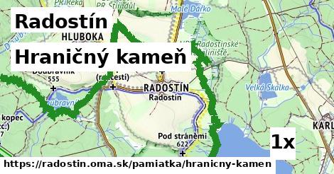 Hraničný kameň, Radostín