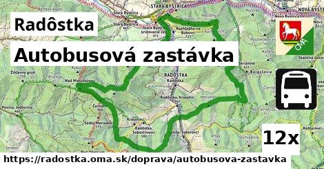 Autobusová zastávka, Radôstka