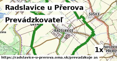 prevádzkovateľ v Radslavice u Přerova