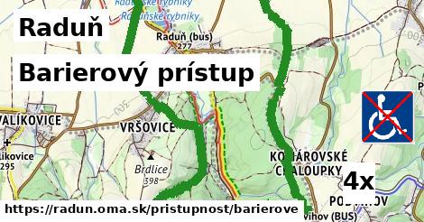 Barierový prístup, Raduň