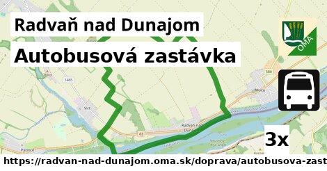 Autobusová zastávka, Radvaň nad Dunajom