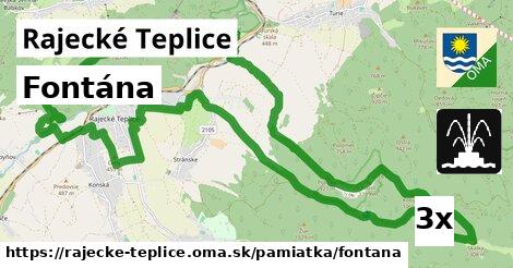 Fontána, Rajecké Teplice