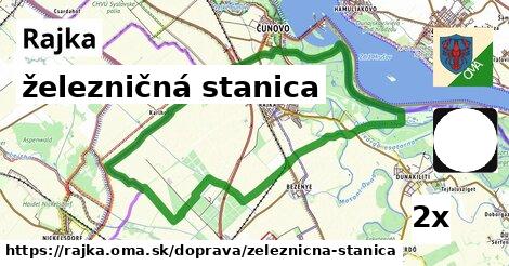 železničná stanica, Rajka