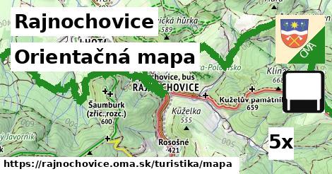 orientačná mapa v Rajnochovice