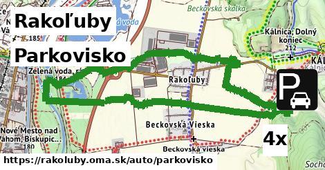 parkovisko v Rakoľuby