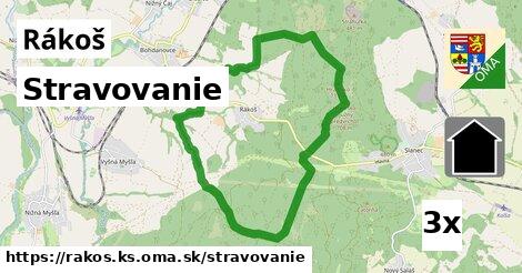 stravovanie v Rákoš, okres KS