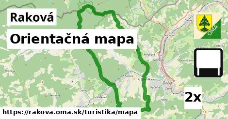 Orientačná mapa, Raková