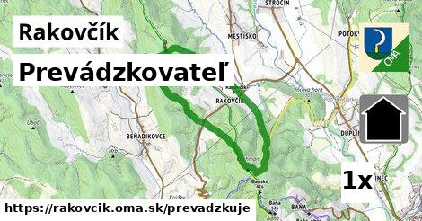 prevádzkovateľ v Rakovčík