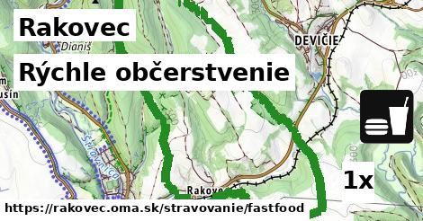 rýchle občerstvenie v Rakovec