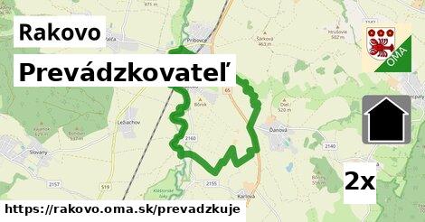 prevádzkovateľ v Rakovo