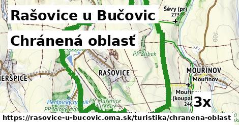 chránená oblasť v Rašovice u Bučovic