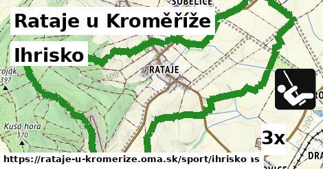 Ihrisko, Rataje u Kroměříže