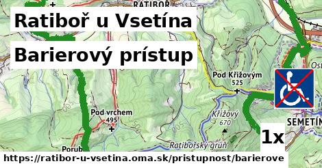 barierový prístup v Ratiboř u Vsetína