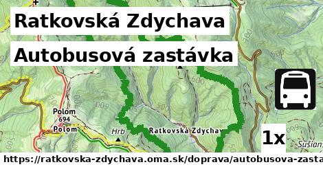 autobusová zastávka v Ratkovská Zdychava