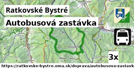 Autobusová zastávka, Ratkovské Bystré
