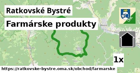 farmárske produkty v Ratkovské Bystré