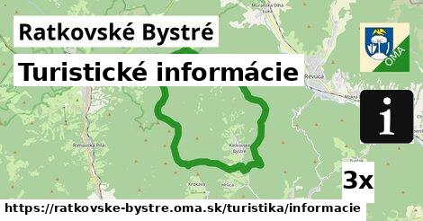 Turistické informácie, Ratkovské Bystré