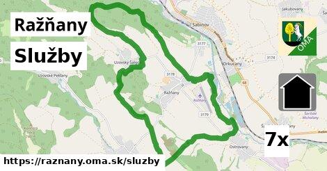 služby v Ražňany