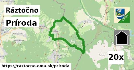 príroda v Ráztočno