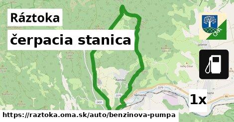 čerpacia stanica, Ráztoka