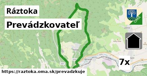 prevádzkovateľ v Ráztoka