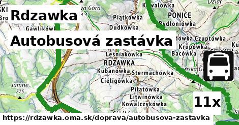 Autobusová zastávka, Rdzawka