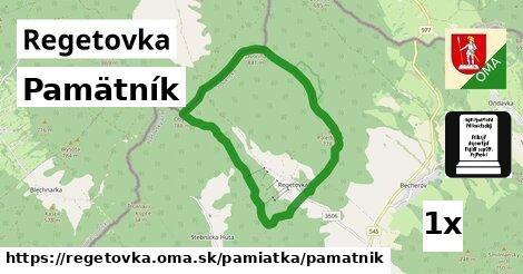 Pamätník, Regetovka