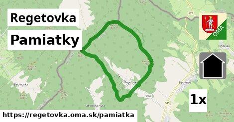 pamiatky v Regetovka