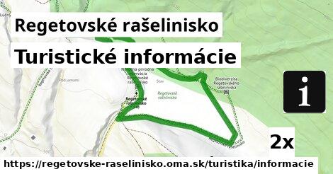 Turistické informácie, Regetovské rašelinisko