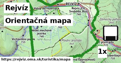 orientačná mapa v Rejvíz