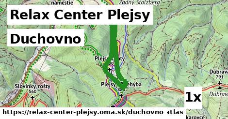 duchovno v Relax Center Plejsy