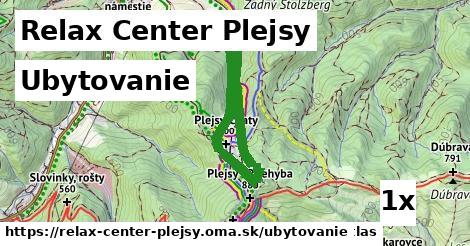 ubytovanie v Relax Center Plejsy