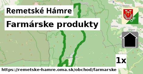 farmárske produkty v Remetské Hámre