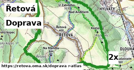 doprava v Řetová