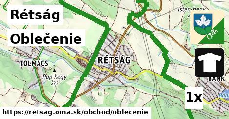 Oblečenie, Rétság