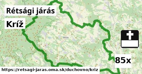 Kríž, Rétsági járás