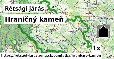 Hraničný kameň, Rétsági járás