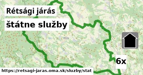 štátne služby, Rétsági járás