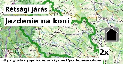 Jazdenie na koni, Rétsági járás