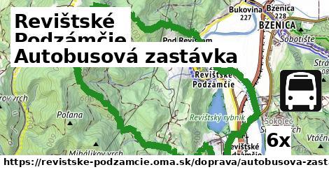 Autobusová zastávka, Revištské Podzámčie