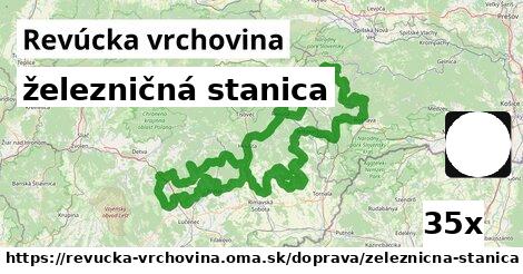 železničná stanica, Revúcka vrchovina