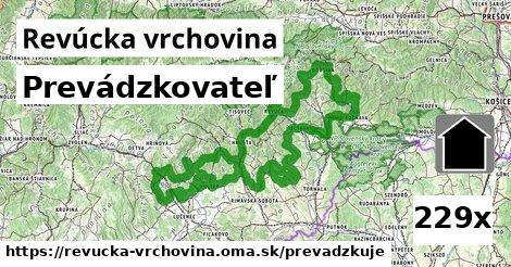 prevádzkovateľ v Revúcka vrchovina