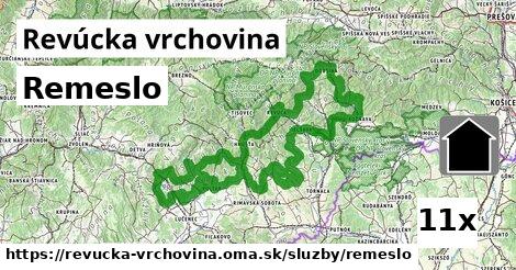 Remeslo, Revúcka vrchovina